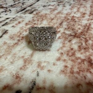 Cushion cut lab grown diamond ring
